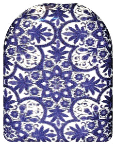 orientalisches Muster weiß blau